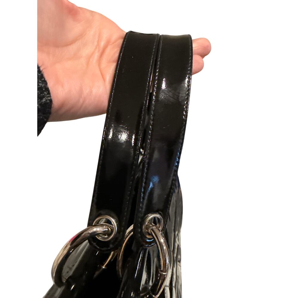 1996 Vintage Chanel Quilted Patent Leather Shopping Tote - Picture 8 of 13